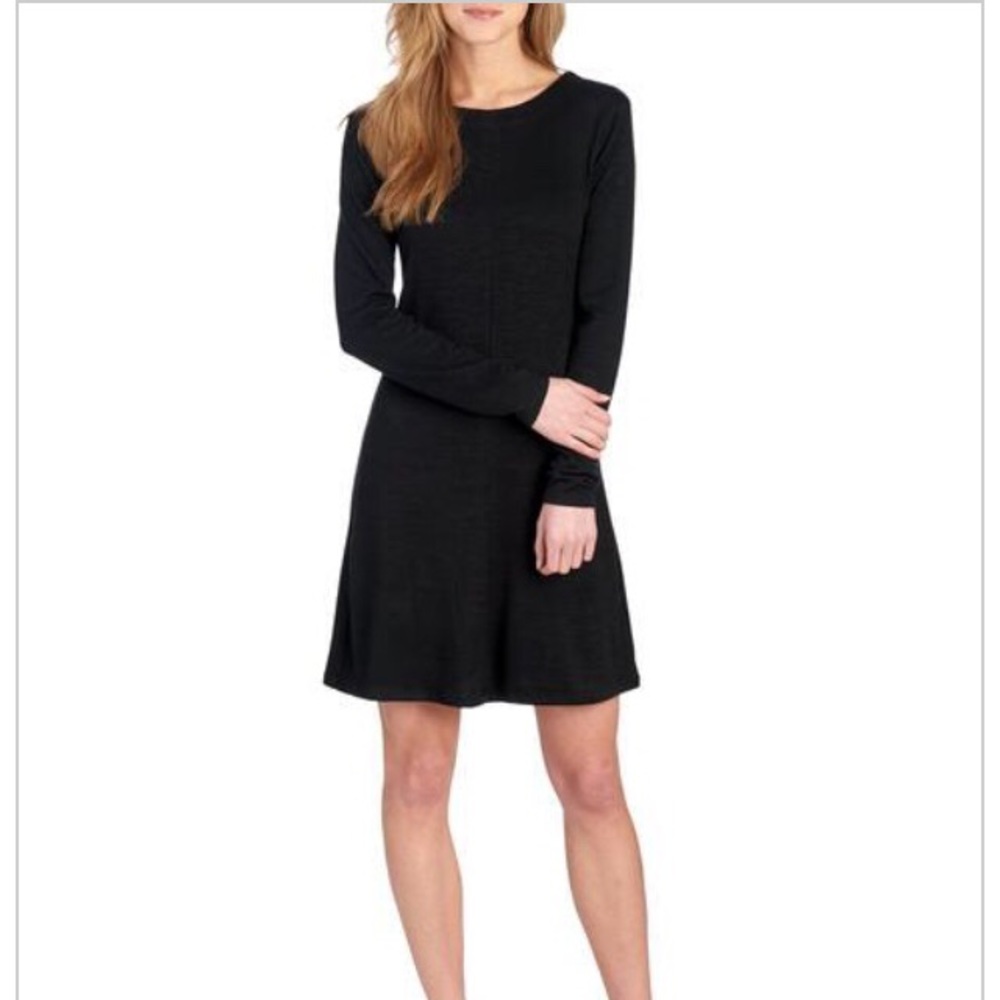 Solid Knit Trapeze Dress